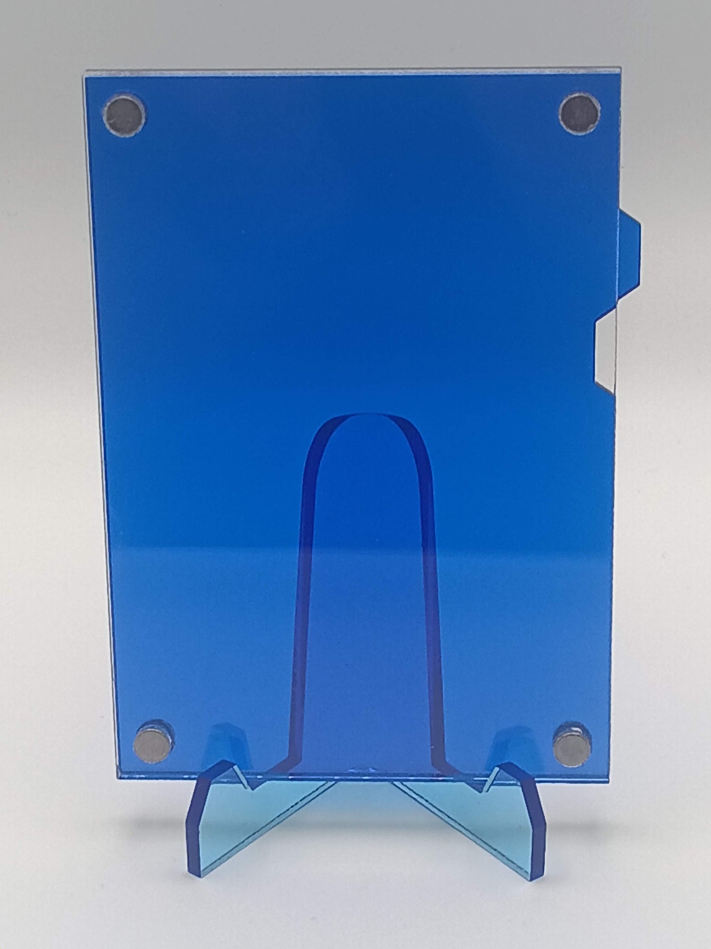 Easy Open Dark Blue Magnetic Card Display Case