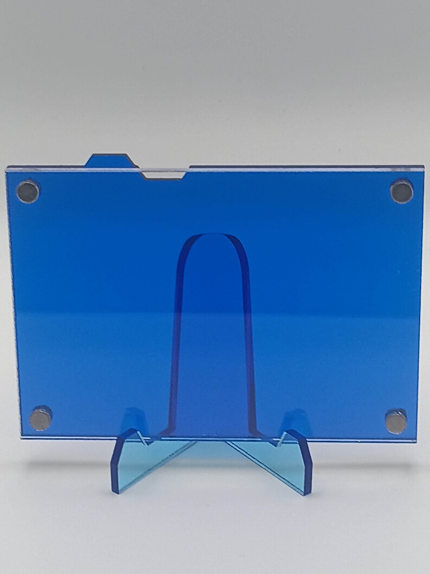 Easy Open Dark Blue Magnetic Card Display Case