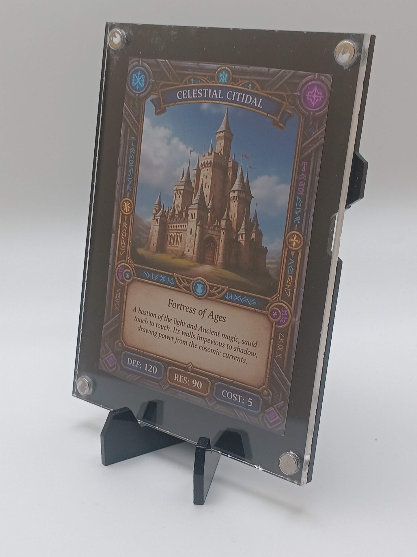 Large Easy Open Black Magnetic Card Display Case
