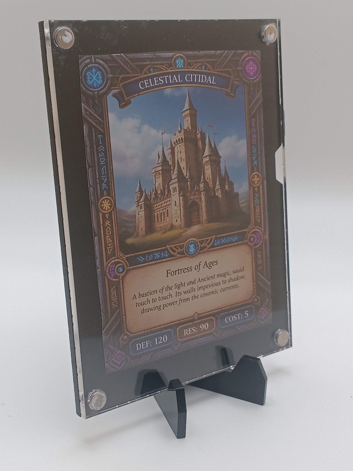 Large Easy Open Black Magnetic Card Display Case