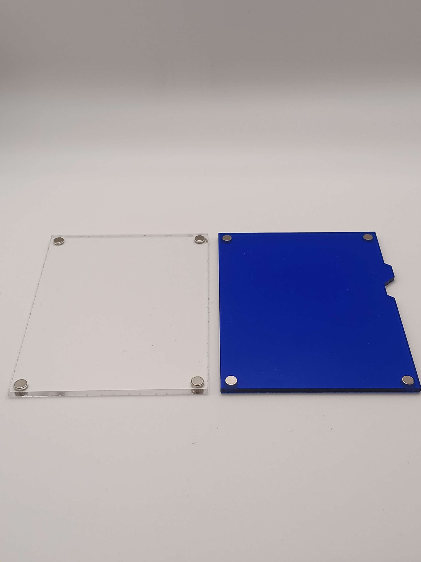 Large Easy Open Dark Blue Magnetic Card Display Case