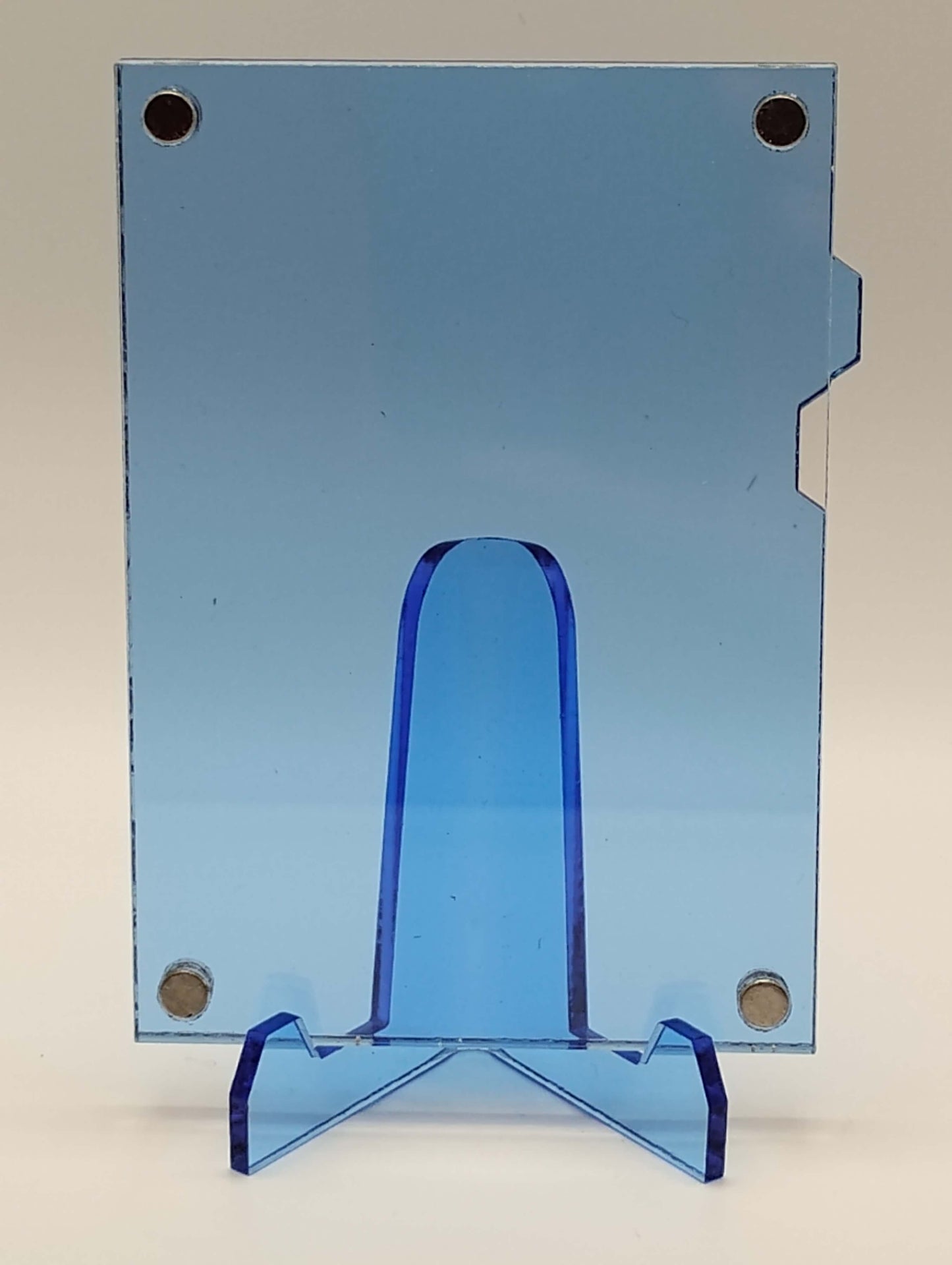 Easy Open Blue Magnetic Card Display Case