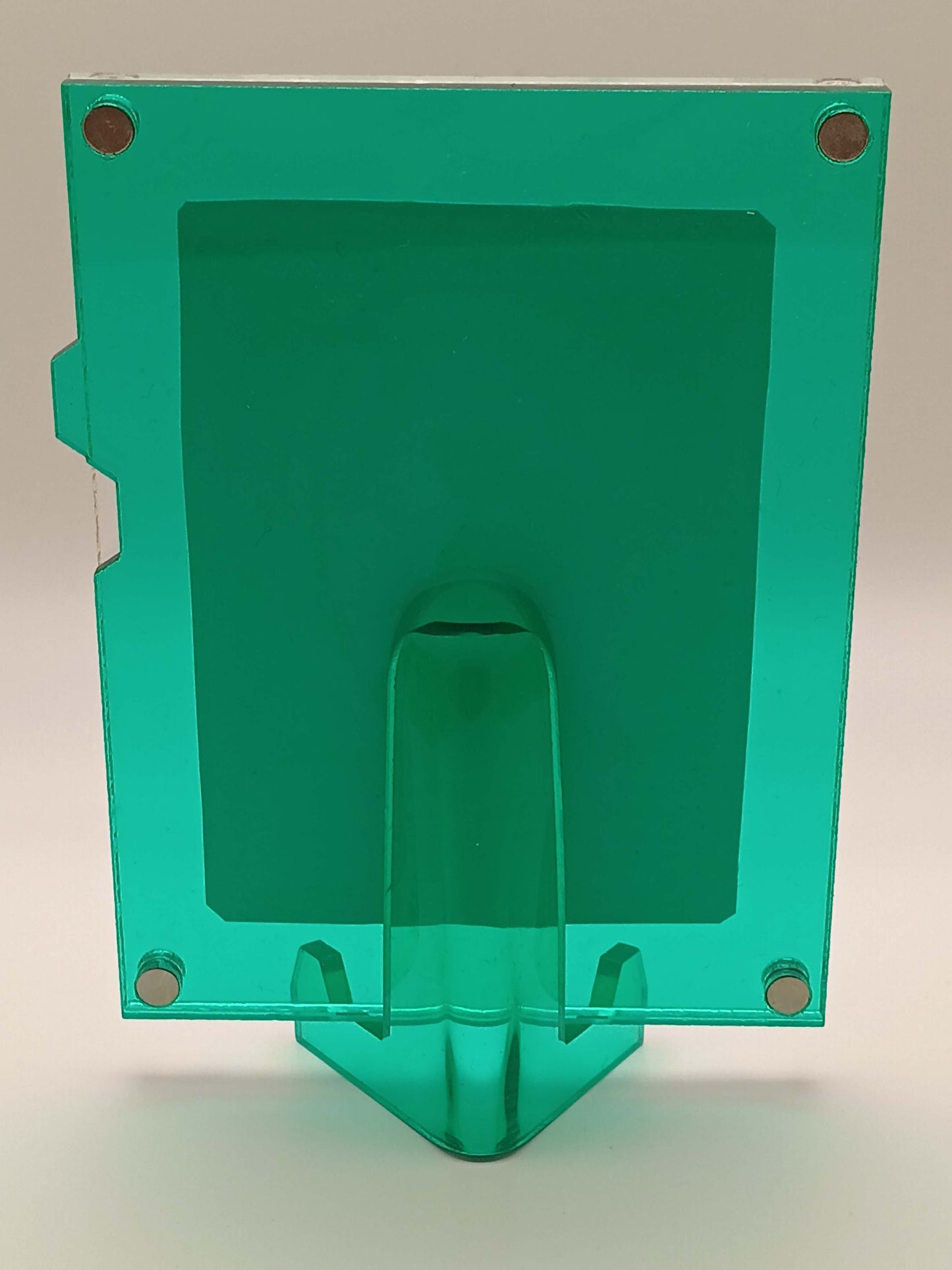 Large Easy Open Green Emerald Magnetic Card Display Case