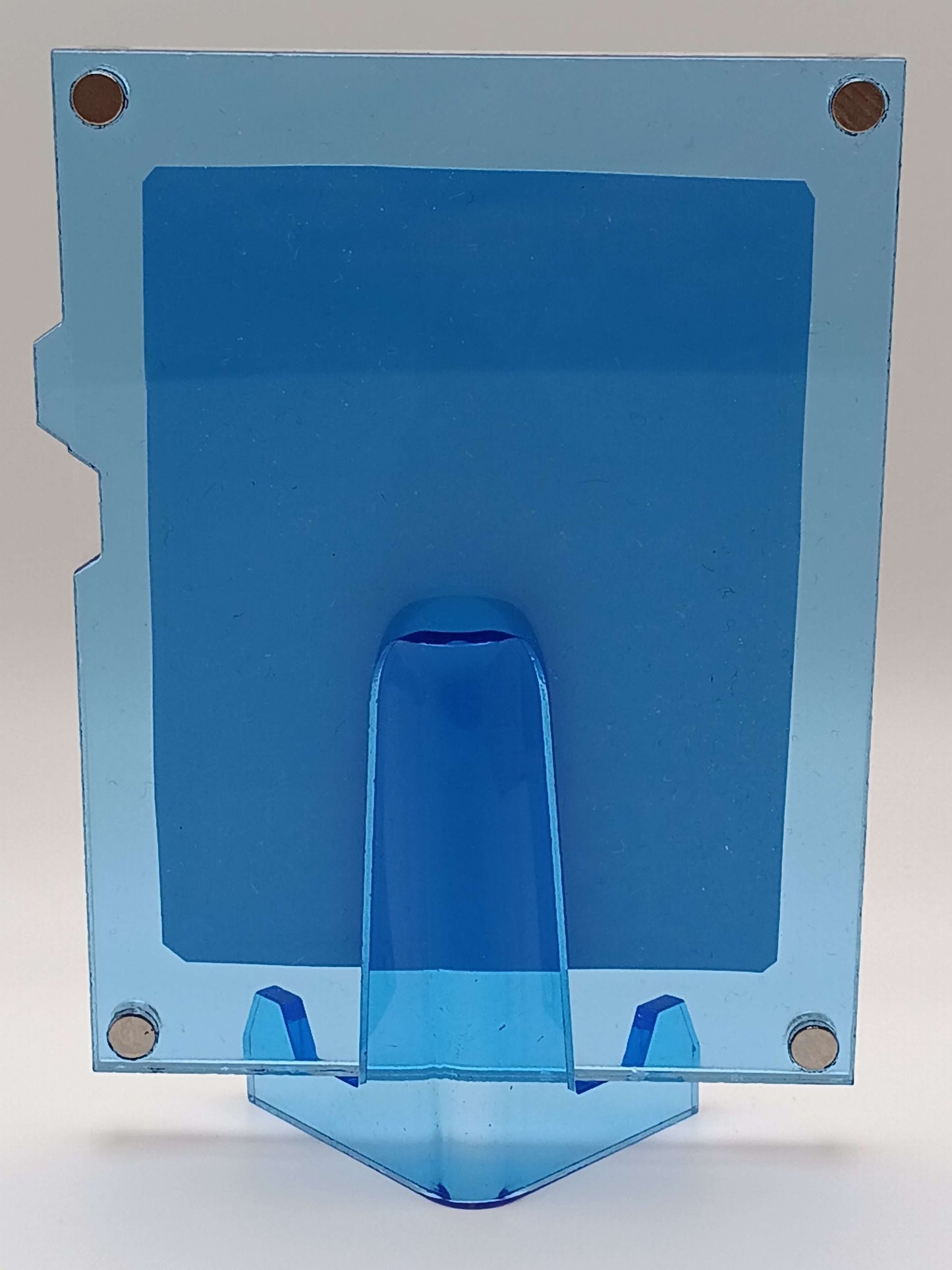 Large Easy Open Light Blue Magnetic Card Display Case