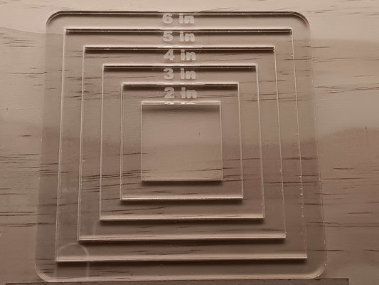 5-Piece Square template