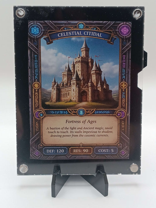Large Easy Open Black Magnetic Card Display Case