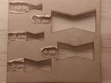 5-Piece Size Bowtie Acrylic Template