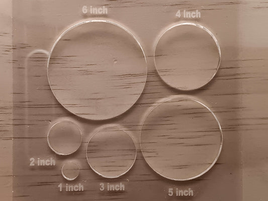 6 Piece Circle Router Template
