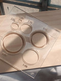 6 Piece Circle Router Template