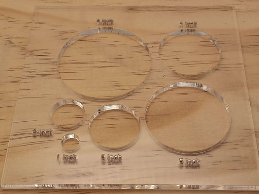 6 Piece Circle Router Template