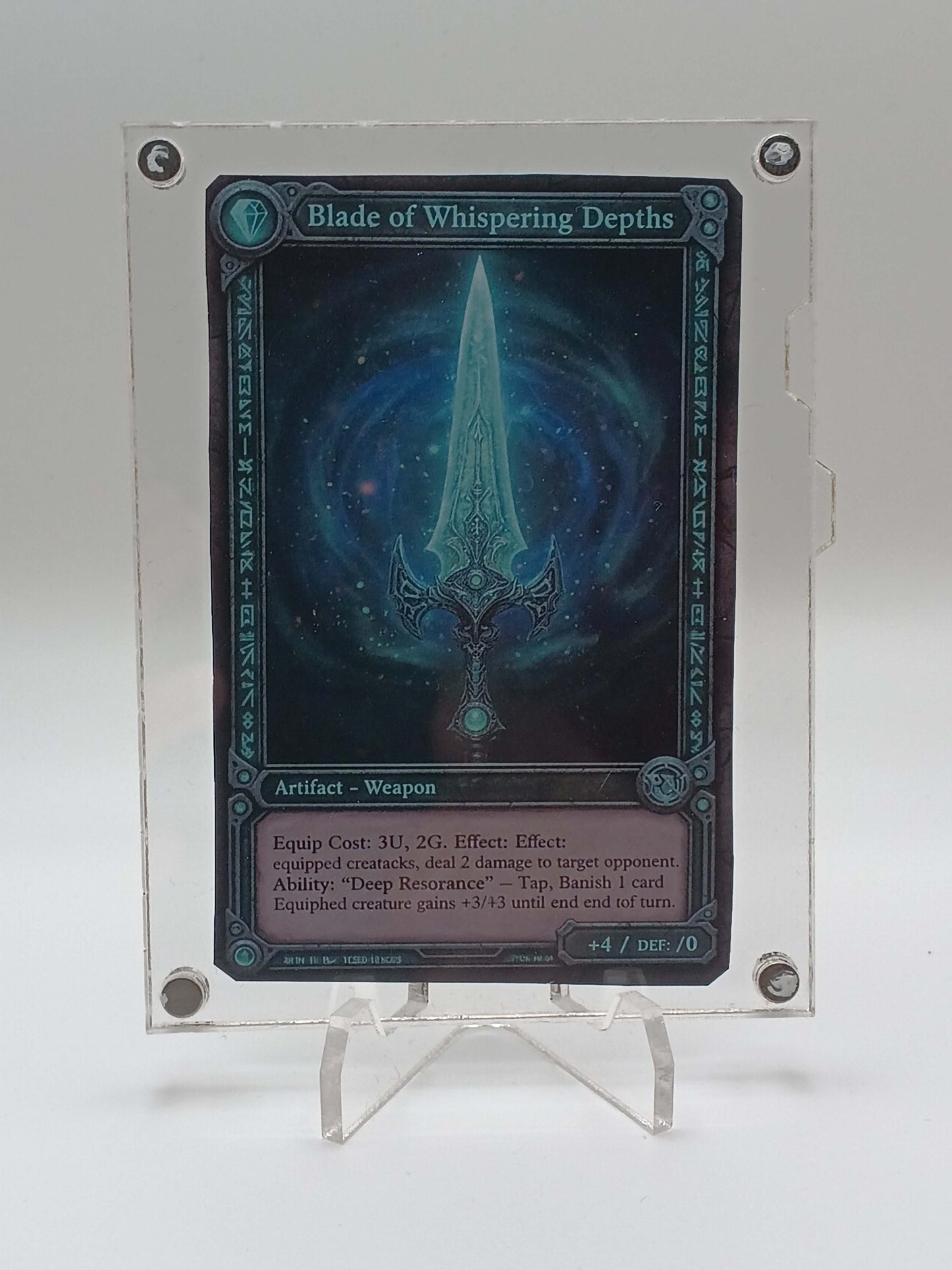 Large Easy Open Clear Magnetic Card Display Case