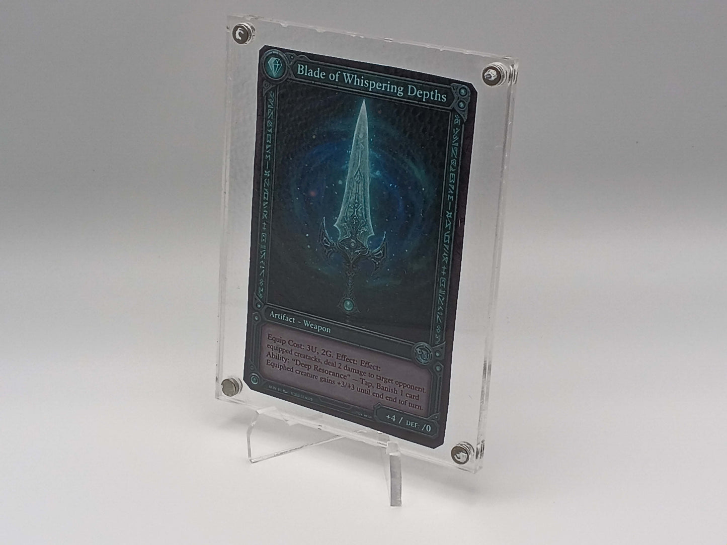 Large Easy Open Clear Magnetic Card Display Case