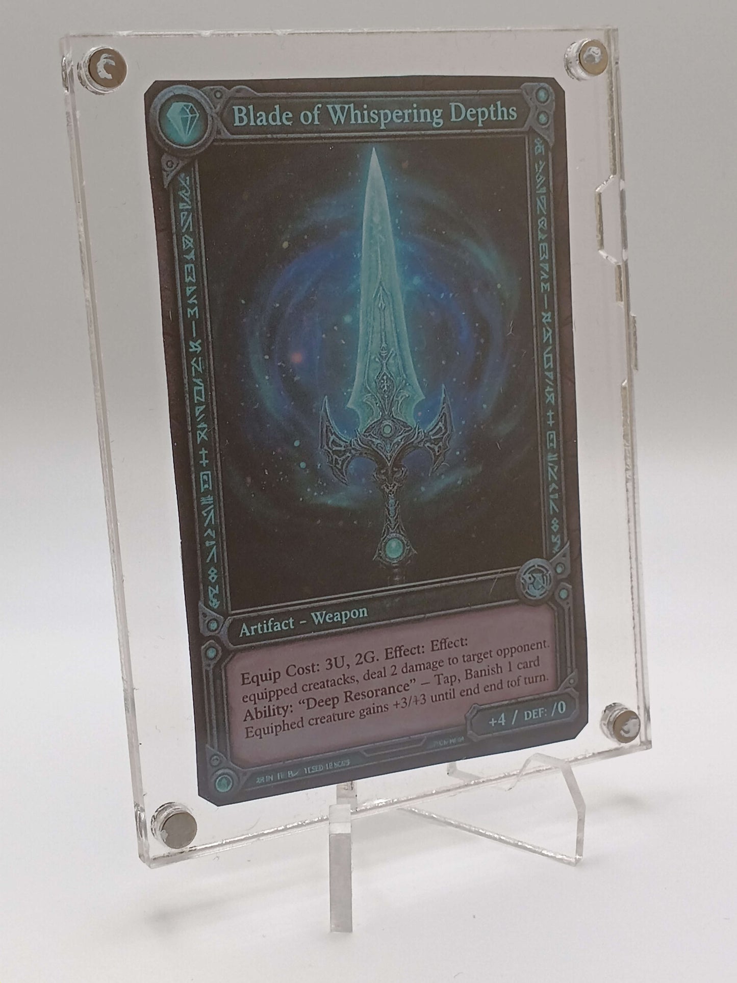 Large Easy Open Clear Magnetic Card Display Case