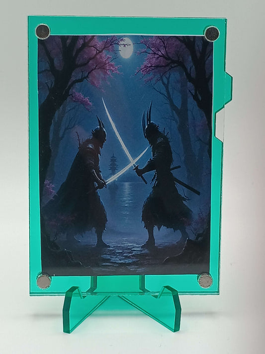 Easy Open Emerald Magnetic Card Display Case