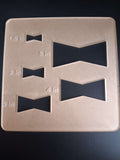 Bowtie Inlay Router Template Set