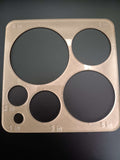 6-Size Circular Inlay Router Template