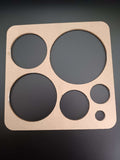 6-Size Circular Inlay Router Template