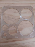 6-Size Circular Inlay Router Template