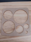 6-Size Circular Inlay Router Template