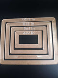 4-Piece Rectangular Inlay Router Template Set