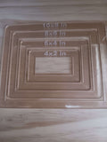 4-Piece Rectangular Inlay Router Template Set