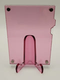 Easy Open Pink Magnetic Card Display Case