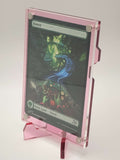 Easy Open Pink Magnetic Card Display Case