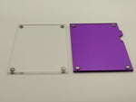 Easy Open Purple Magnetic Card Display Case