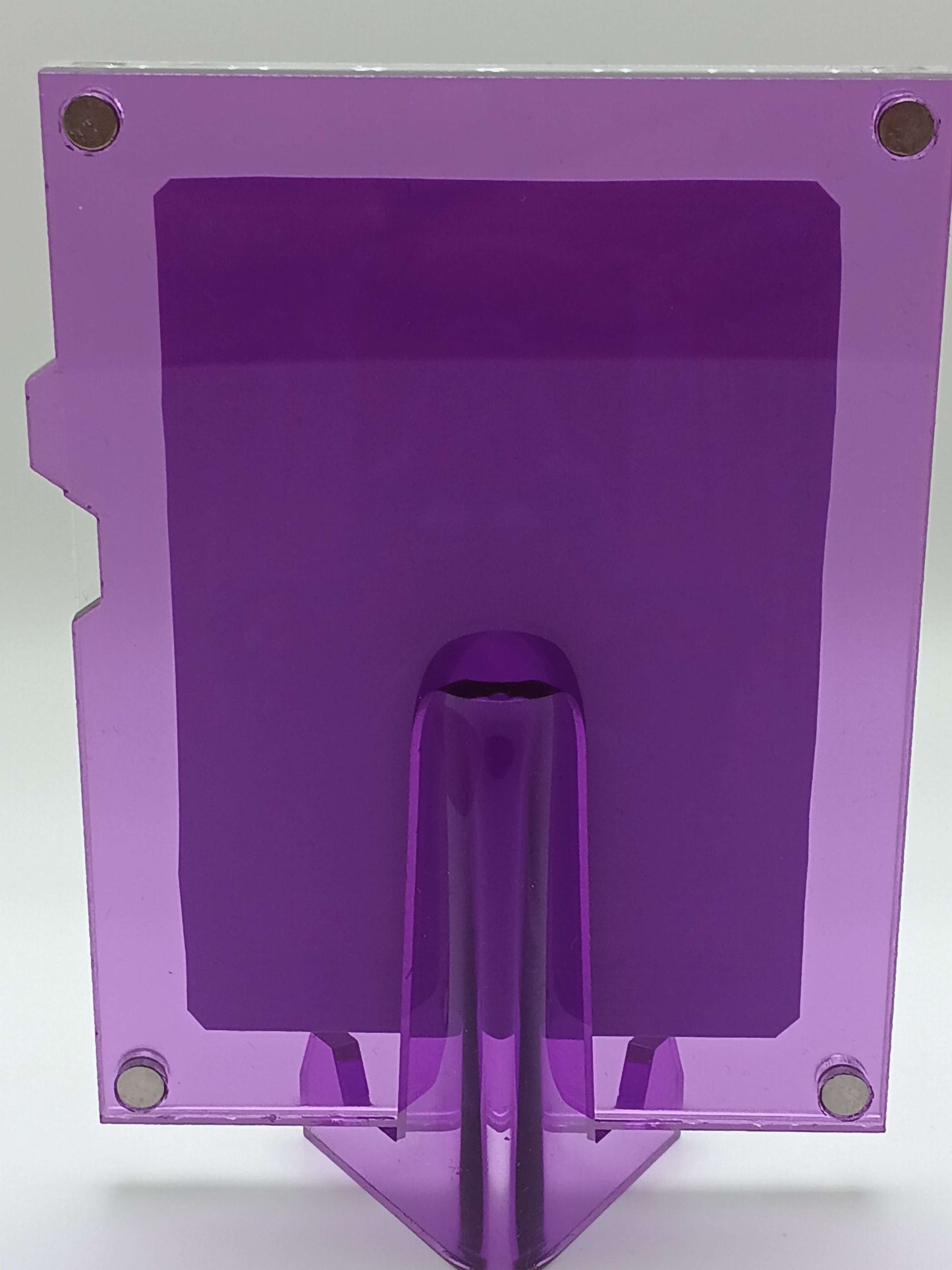 Large Easy Open Purple Magnetic Card Display Case