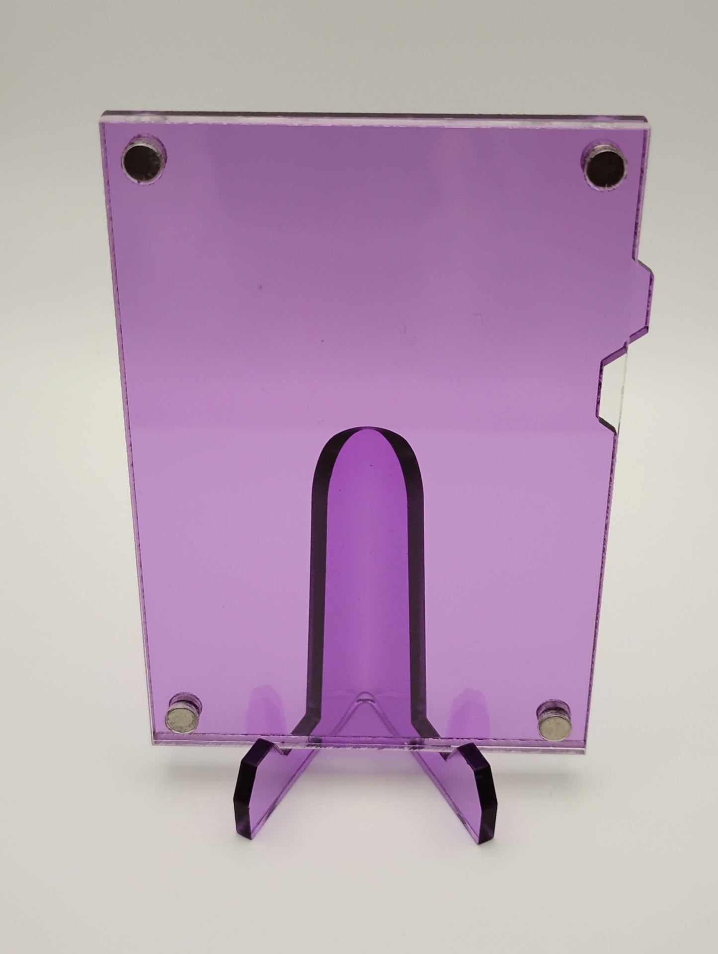 Easy Open Purple Magnetic Card Display Case