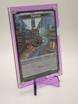 Easy Open Purple Magnetic Card Display Case