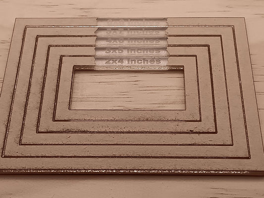5 - Piece Rectangular Acrylic Router Template