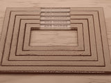 5 - Piece Rectangular Acrylic Router Template