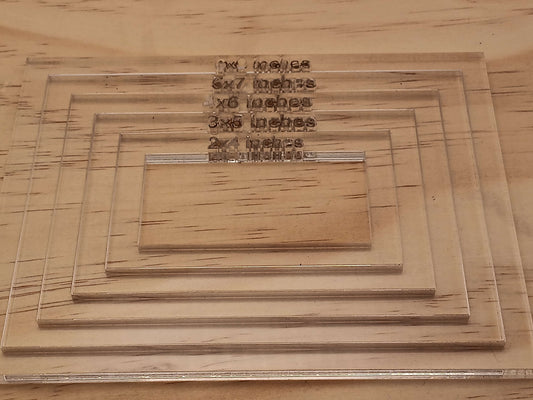 5 - Piece Rectangular Cast Acrylic Template