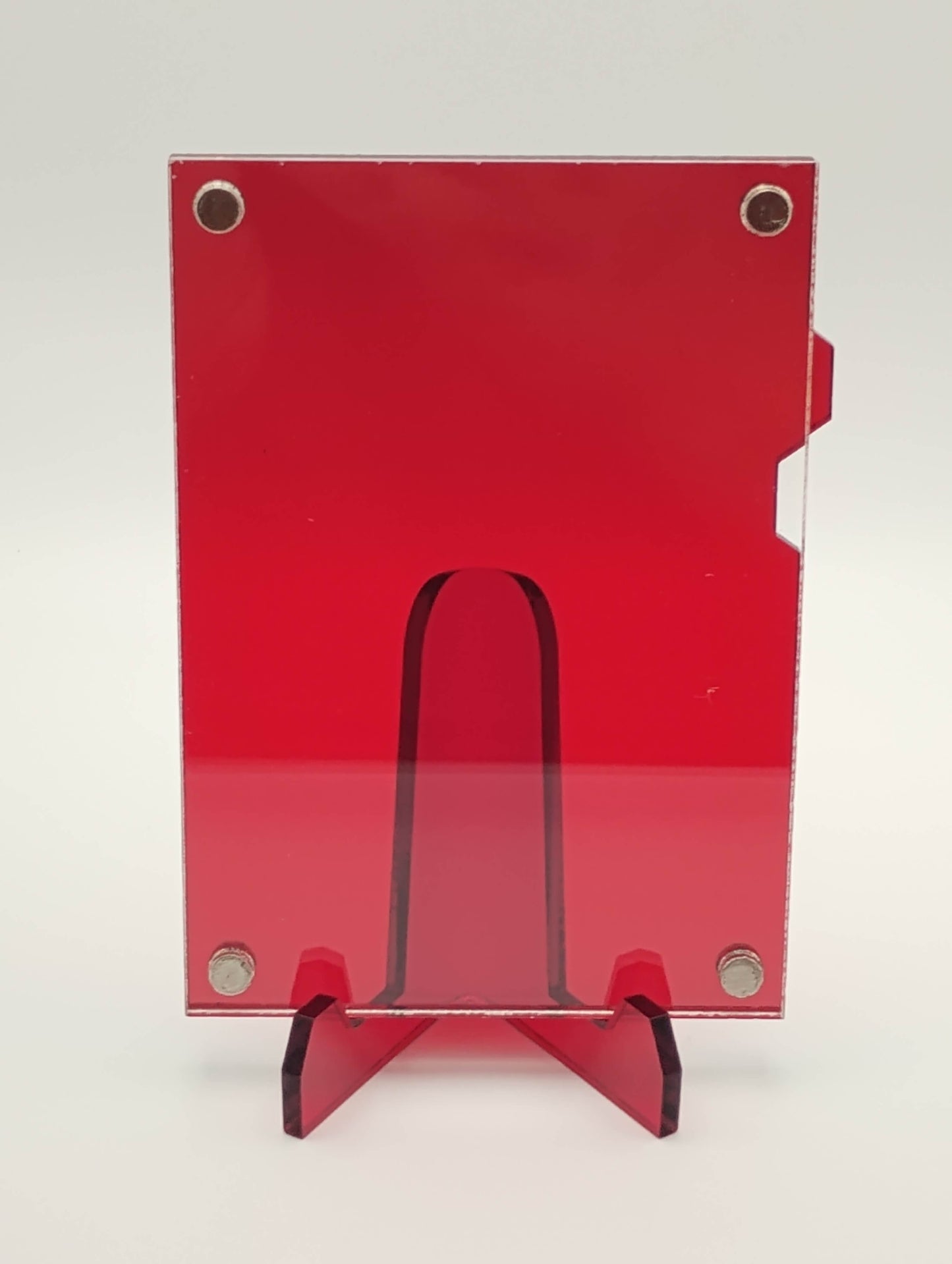 Easy Open Red Magnetic Card Display Case