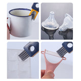 4 In 1 cup and bottle u-shaped cleaner brush